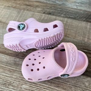 Gently Used Blush Pink Crocs, Baby/Toddler Size 4